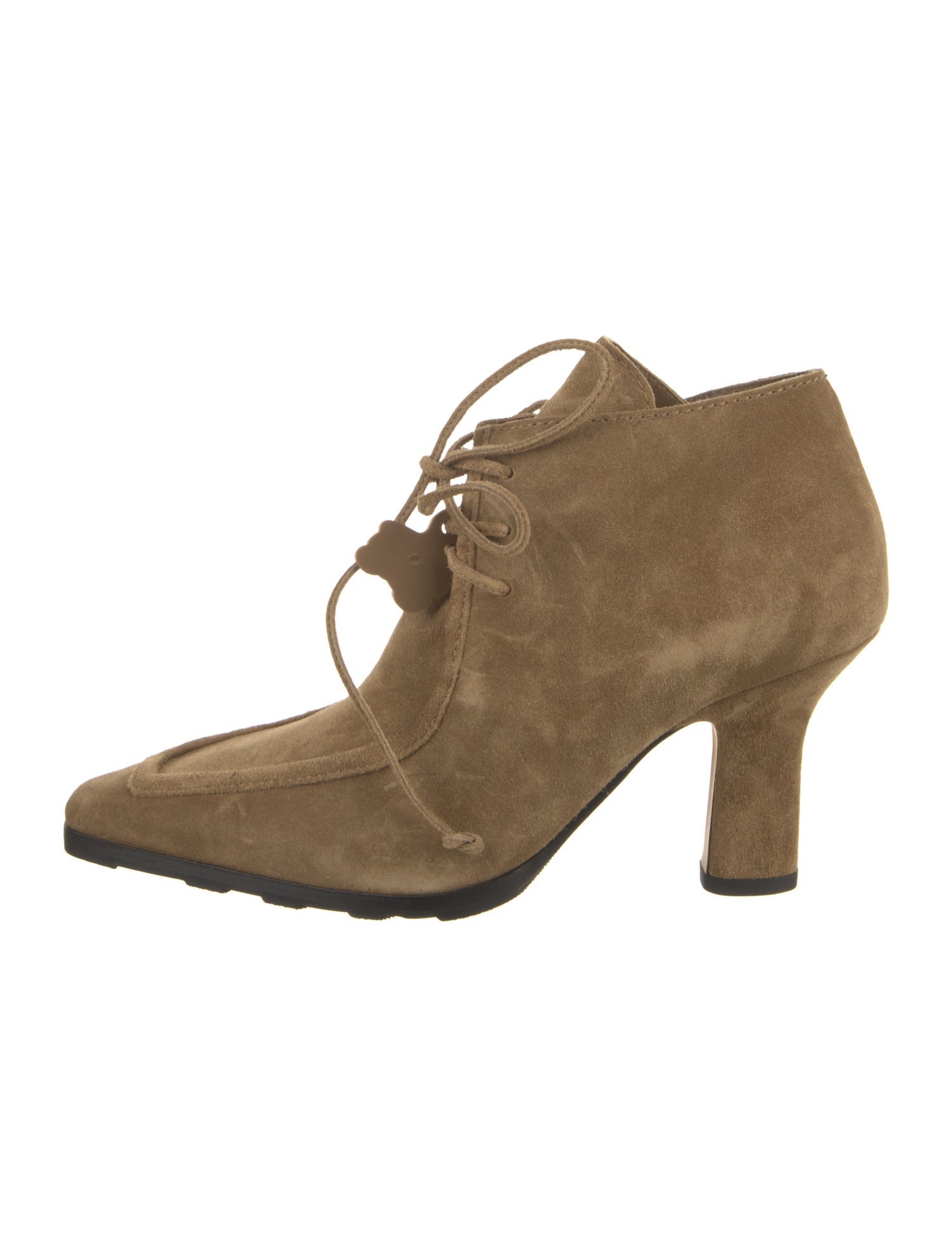 Burberry Suede Lace-Up Boots