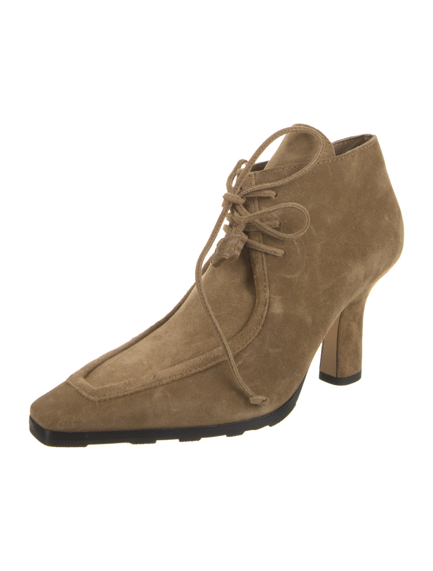 Burberry Suede Lace-Up Boots