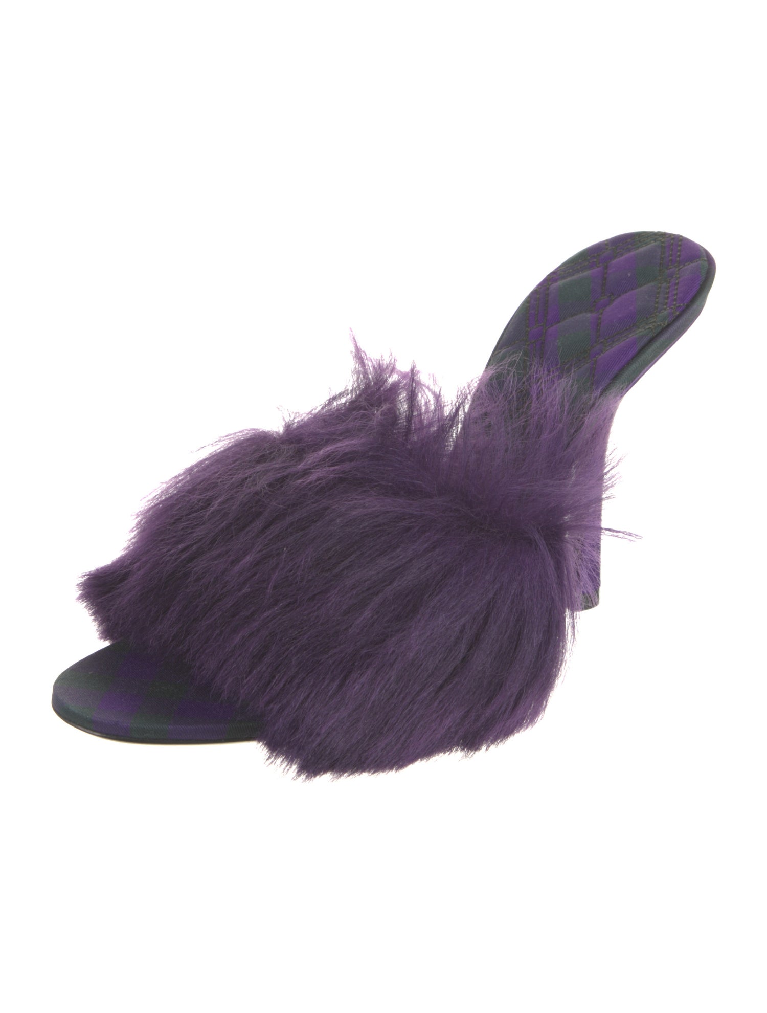 Burberry Faux Fur Slides