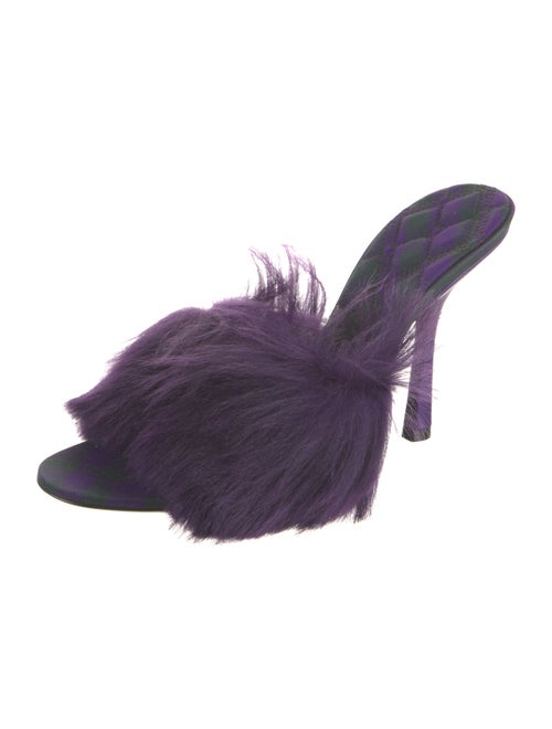 Burberry Faux Fur Slides
