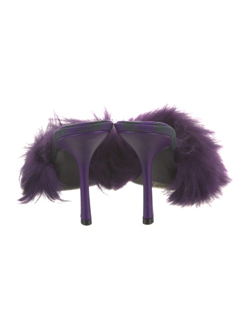 Burberry Faux Fur Slides