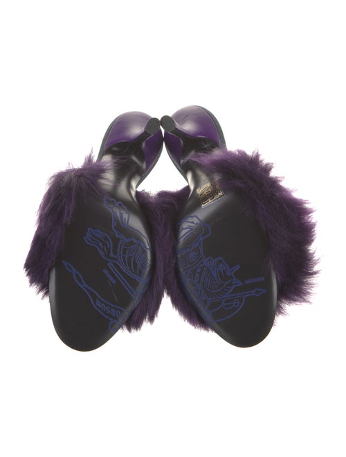 Burberry Faux Fur Slides
