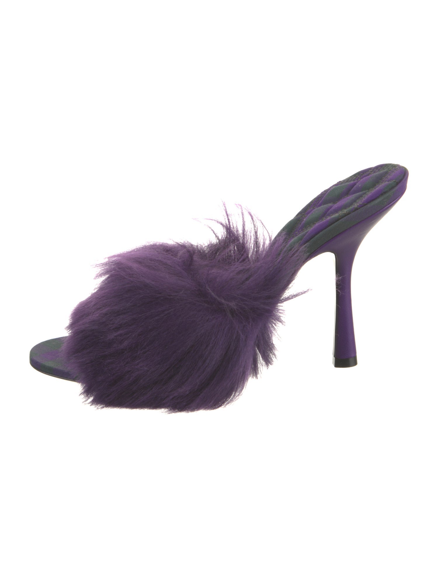 Burberry Faux Fur Slides