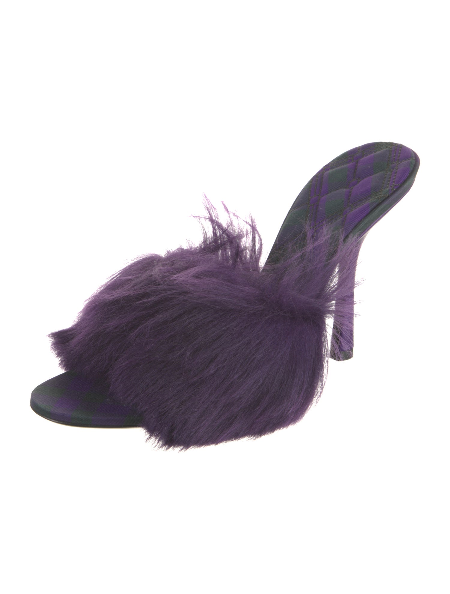 Burberry Faux Fur Slides