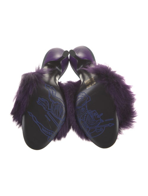 Burberry Faux Fur Slides