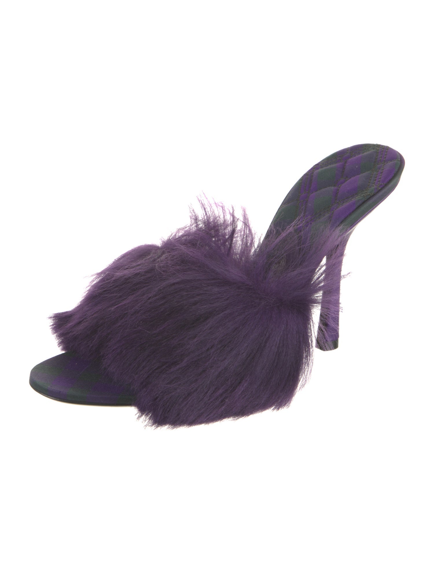 Burberry Faux Fur Slides