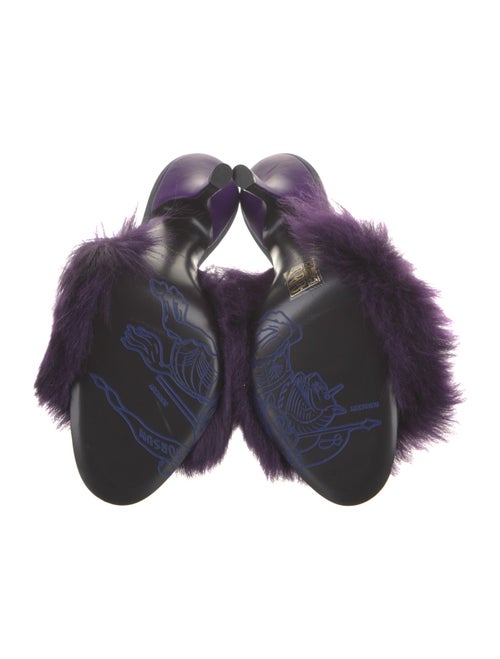 Burberry Faux Fur Slides