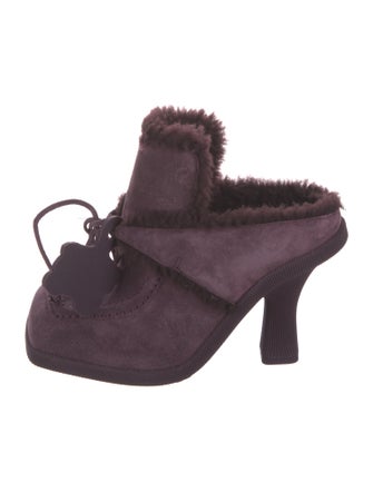 Burberry Suede Mules