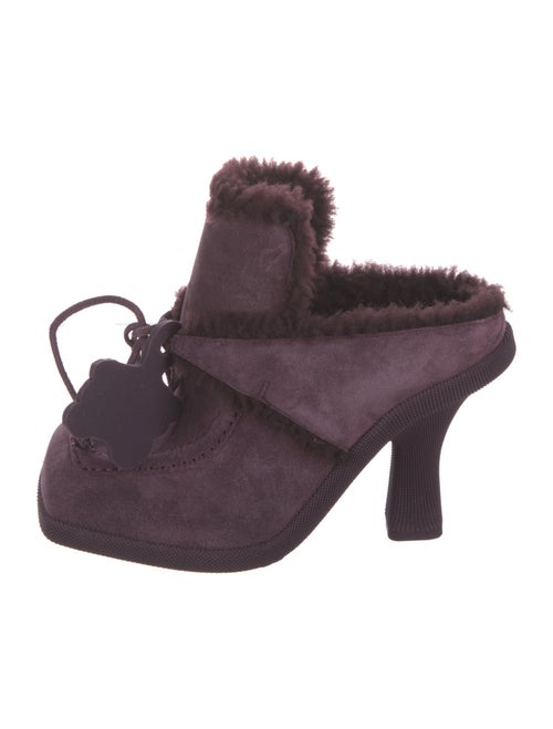 Burberry Suede Mules