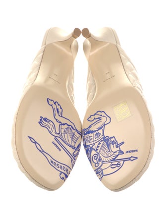 Burberry Leather Mules