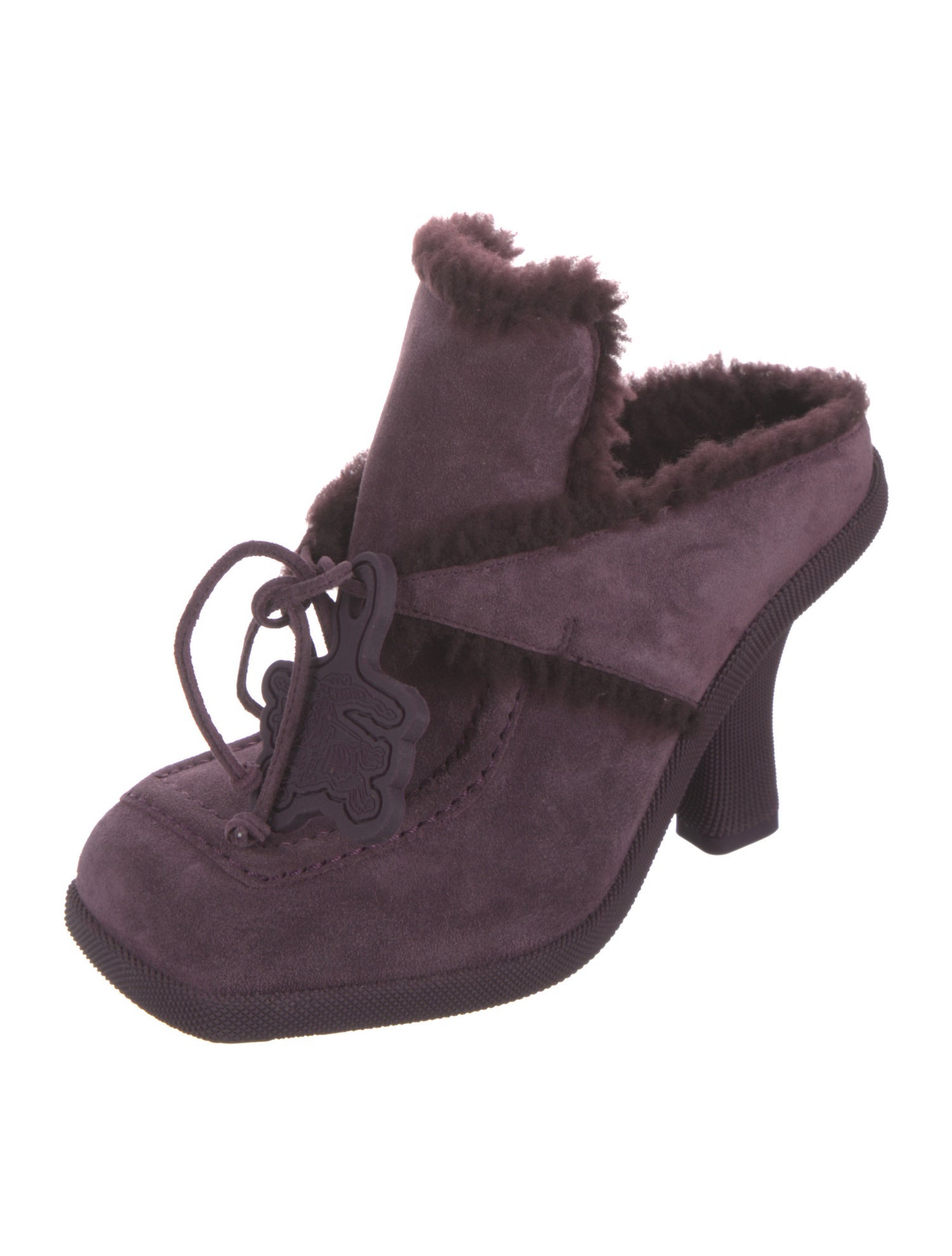 Burberry Suede Mules