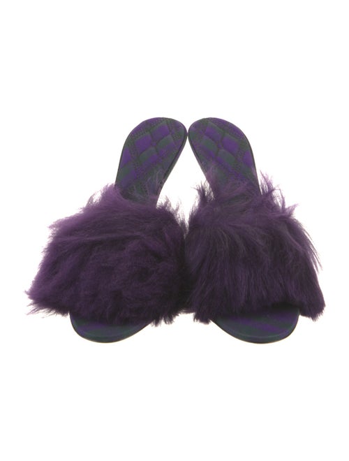 Burberry Faux Fur Slides