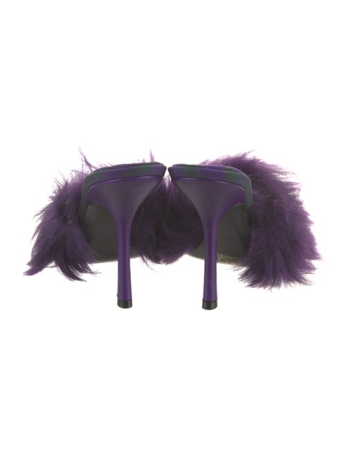 Burberry Faux Fur Slides