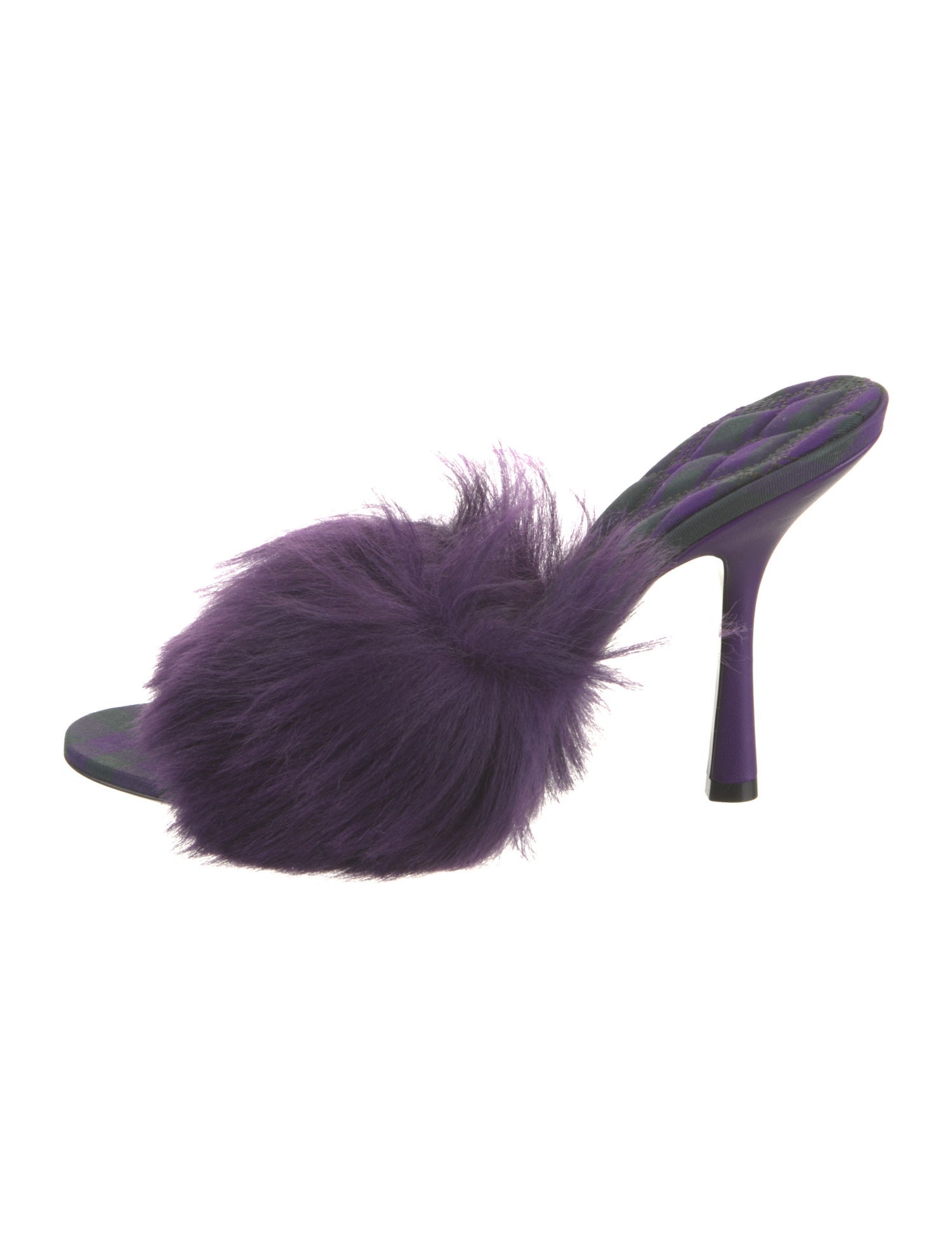 Burberry Faux Fur Slides