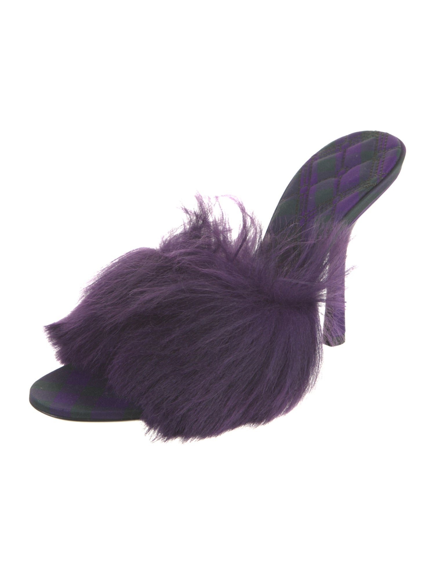 Burberry Faux Fur Slides