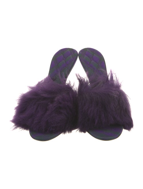 Burberry Faux Fur Slides
