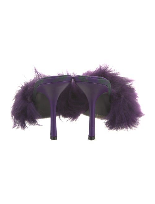 Burberry Faux Fur Slides