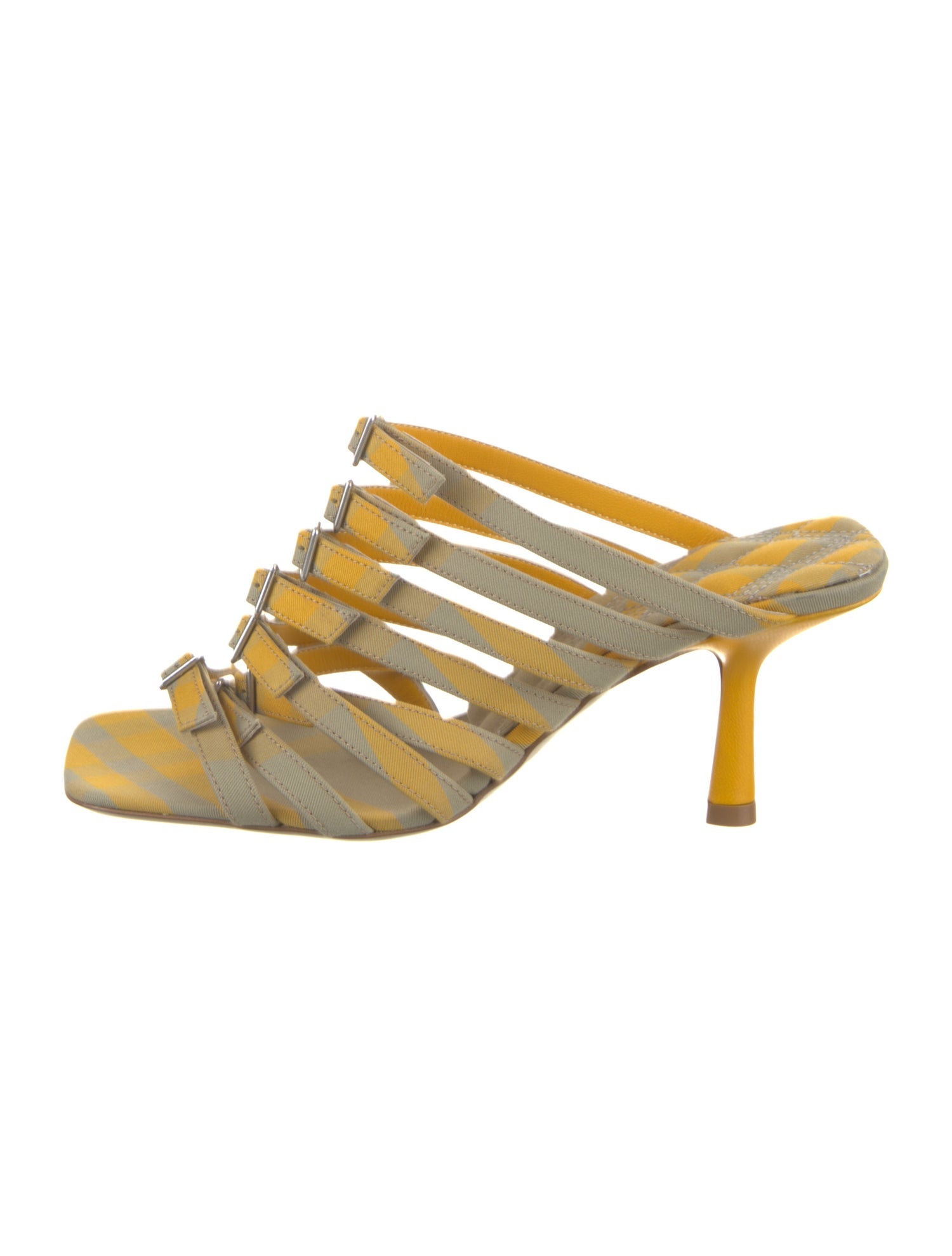 Burberry Leather Printed Slides