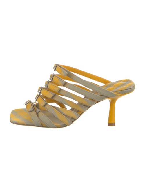 Burberry Leather Printed Slides