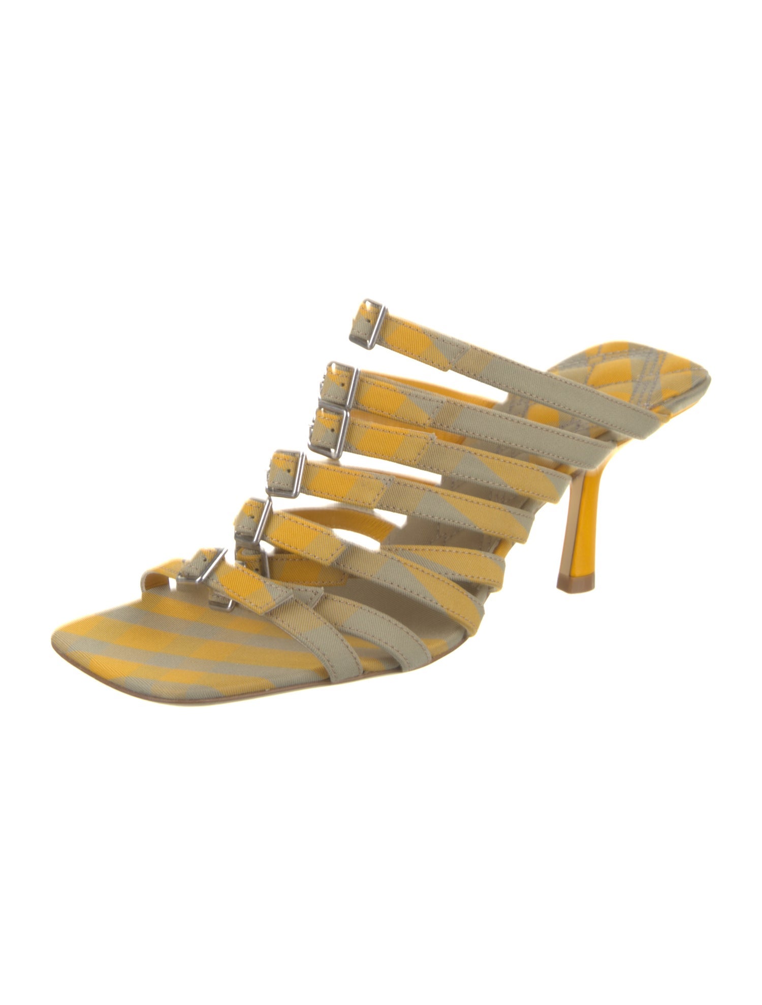 Burberry Leather Printed Slides