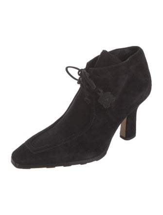 Burberry Suede Lace-Up Boots