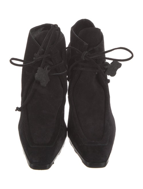 Burberry Suede Lace-Up Boots