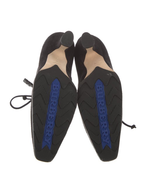 Burberry Suede Lace-Up Boots