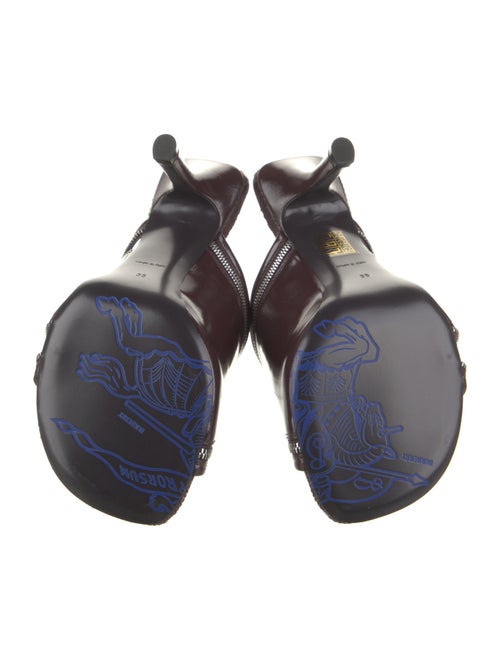 Burberry Patent Leather Slides