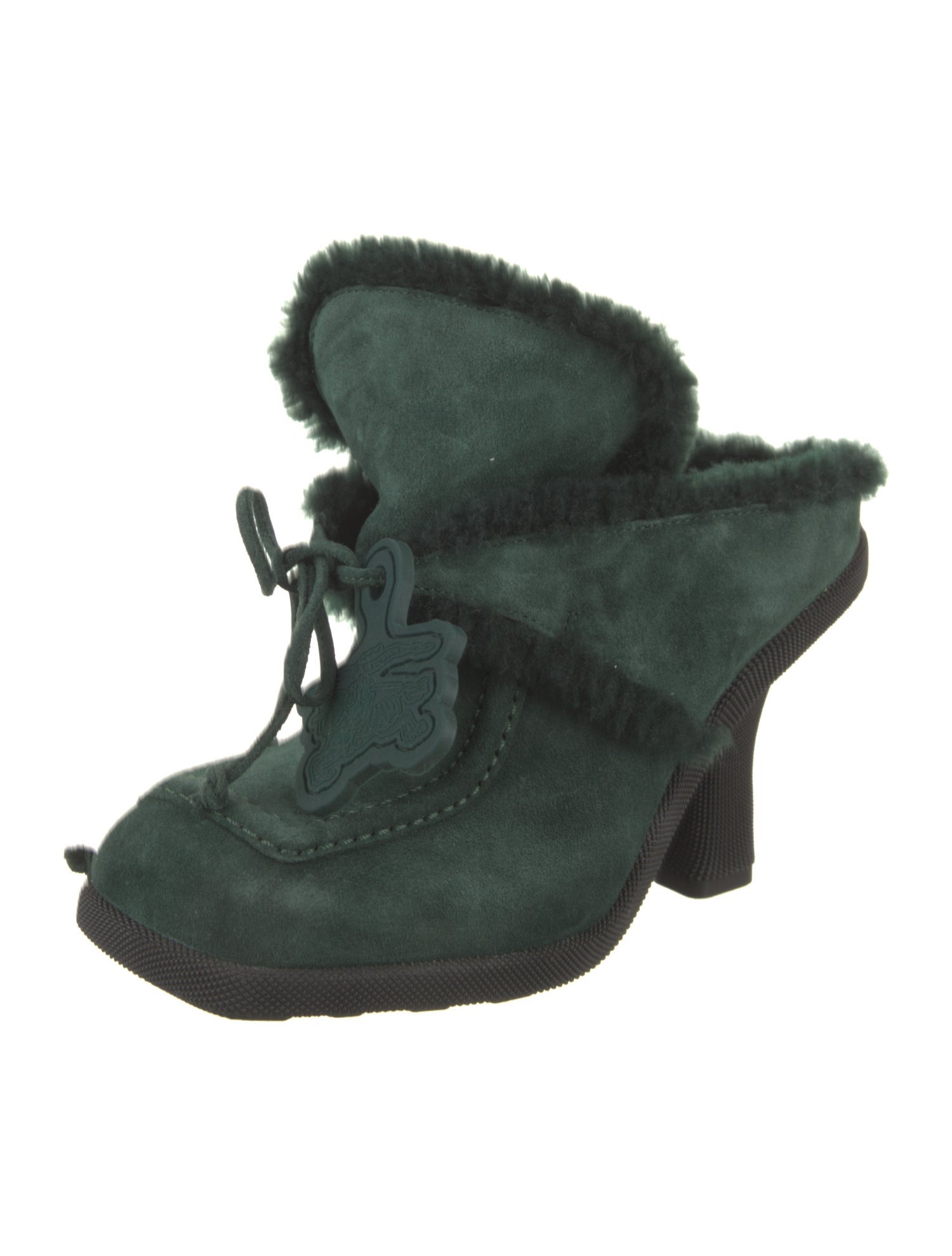 Burberry Suede Mules