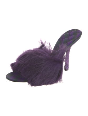 Burberry Faux Fur Slides