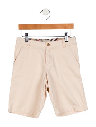 Burberry Boys' Solid Khaki Shorts