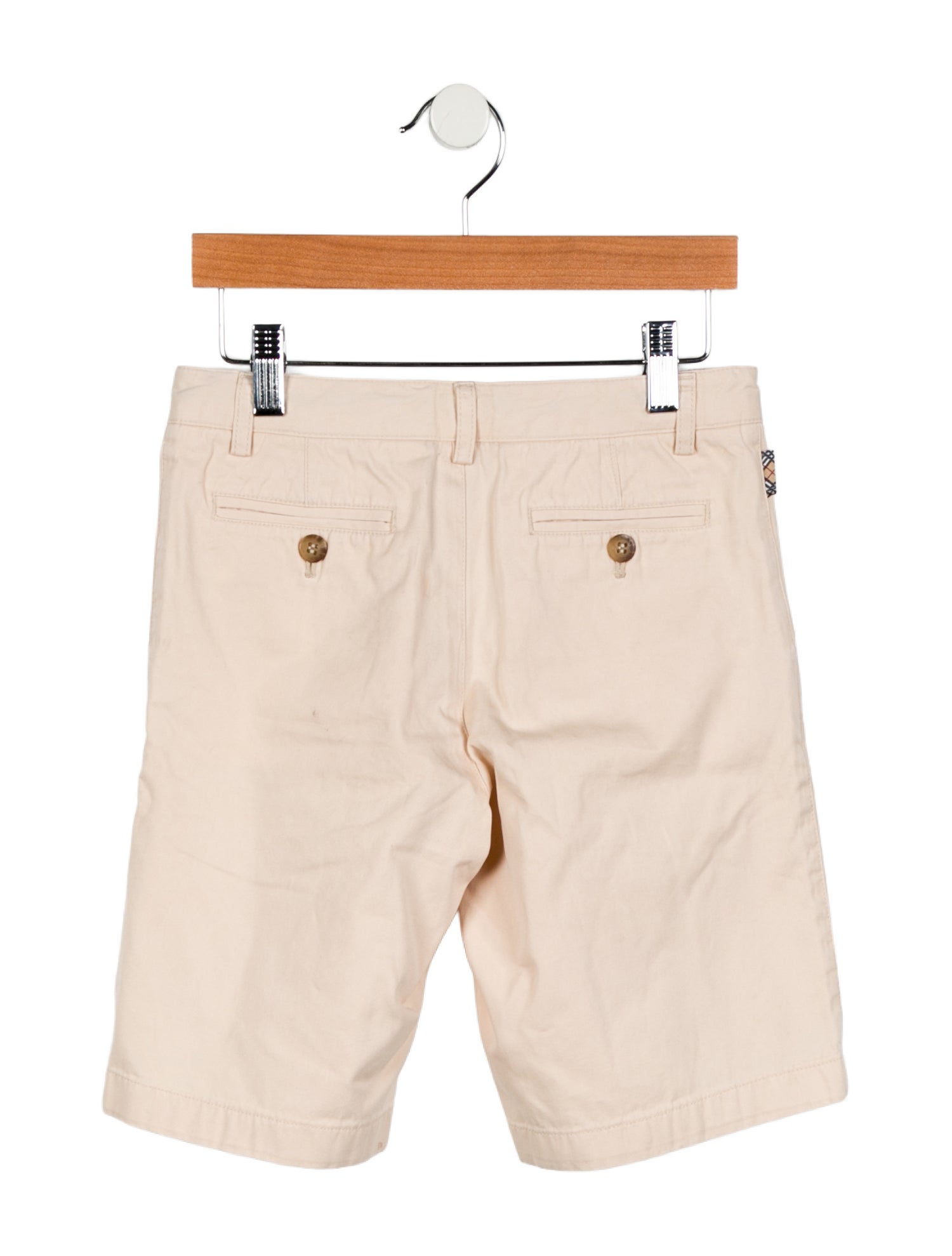 Burberry Boys' Solid Khaki Shorts
