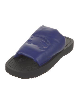 Burberry Leather Colorblock Pattern Sandals