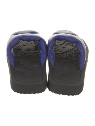 Burberry Leather Colorblock Pattern Sandals