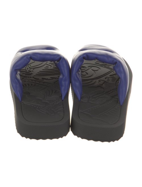 Burberry Leather Colorblock Pattern Sandals