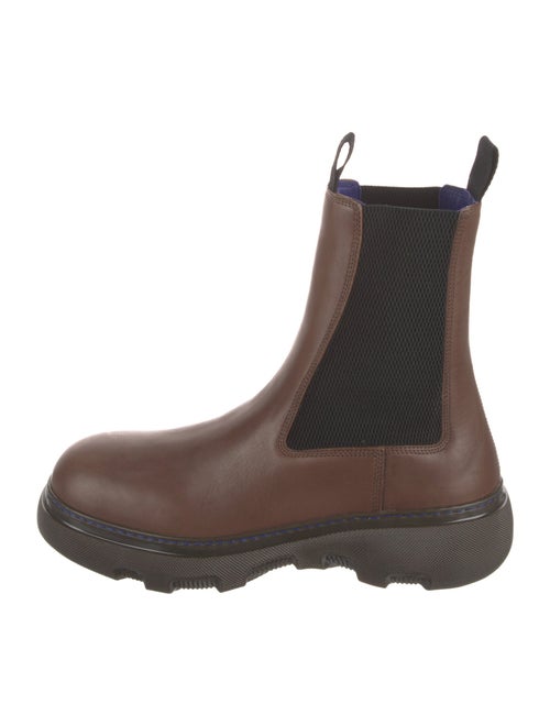 Burberry Leather Mesh Accents Chelsea Boots