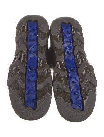 Burberry Leather Mesh Accents Chelsea Boots