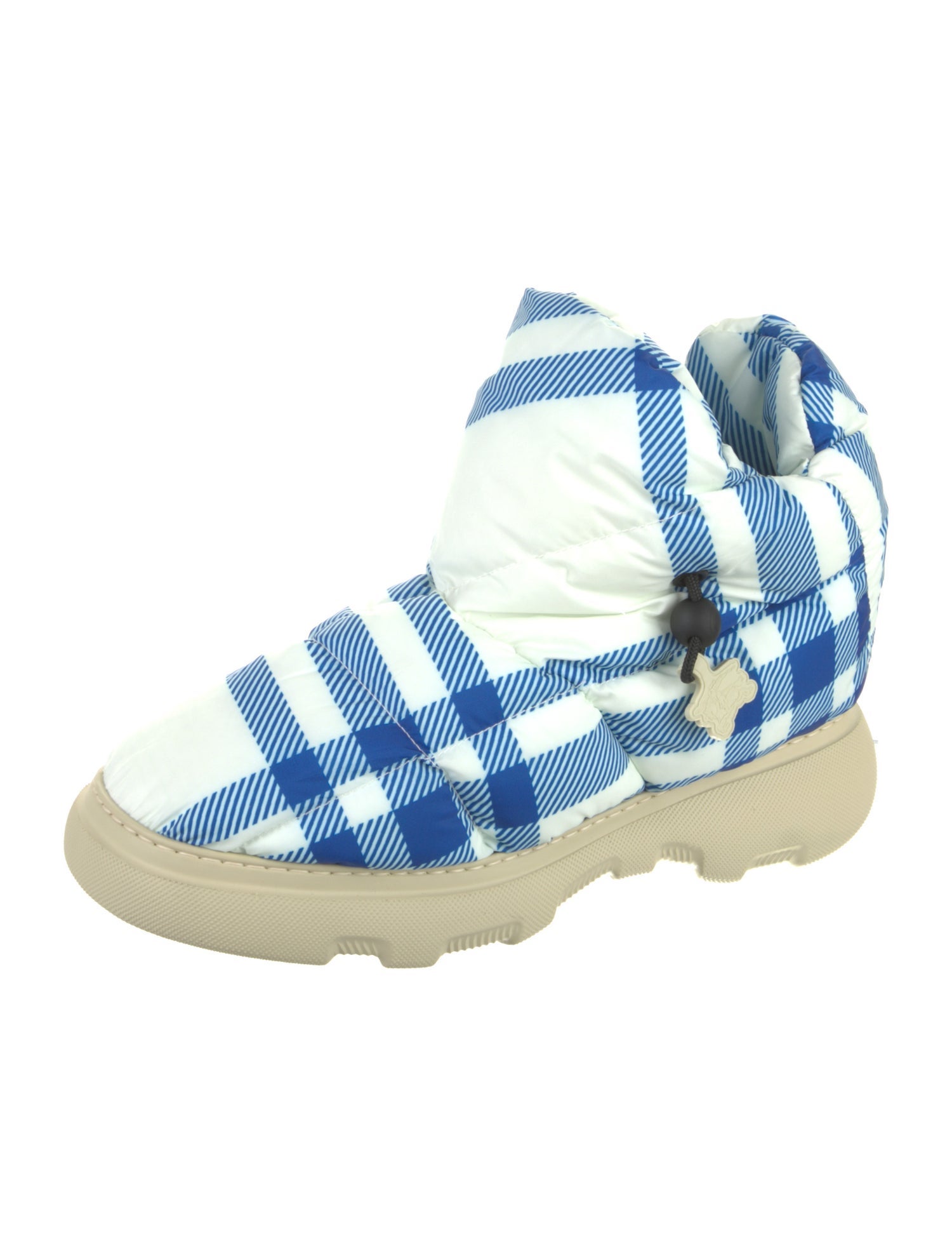 Burberry Plaid Print Boots