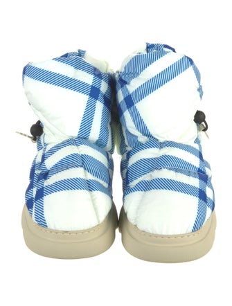 Burberry Plaid Print Boots