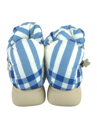 Burberry Plaid Print Boots
