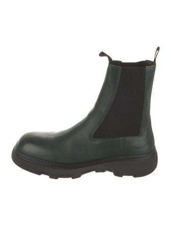 Burberry Leather Rain Boots