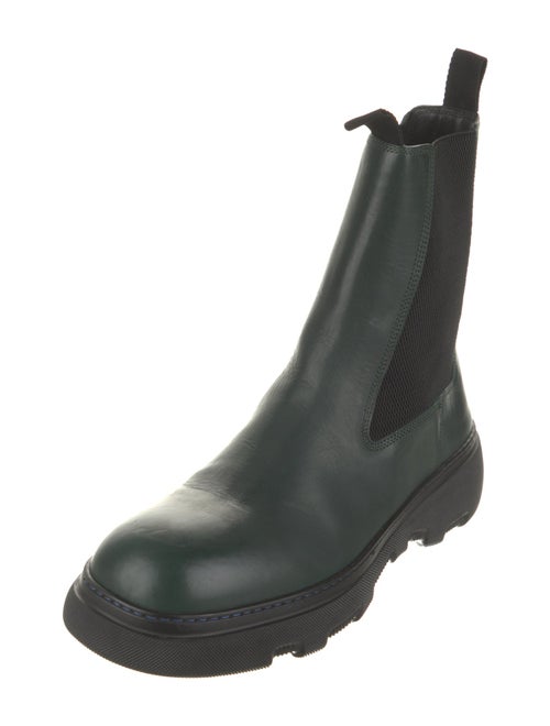 Burberry Leather Rain Boots