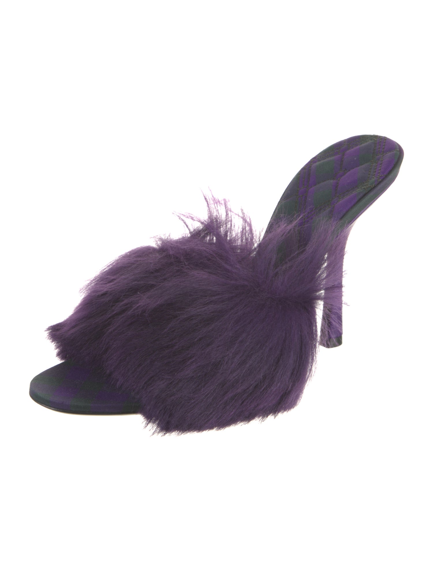 Burberry Faux Fur Slides