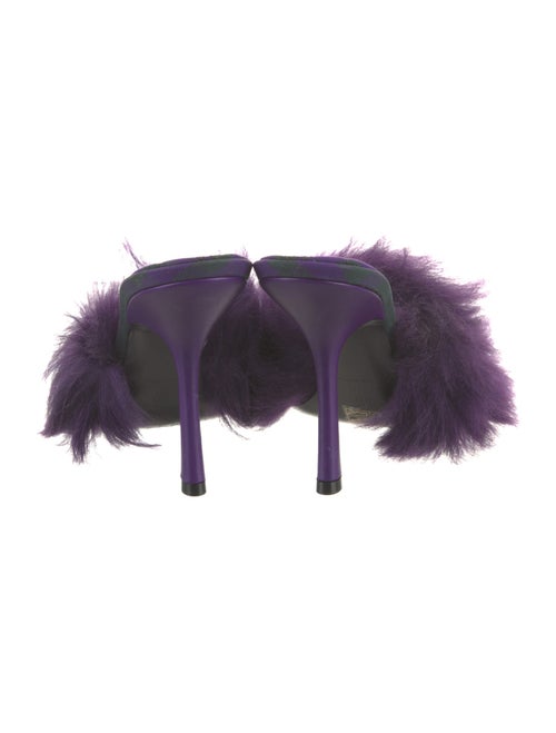 Burberry Faux Fur Slides