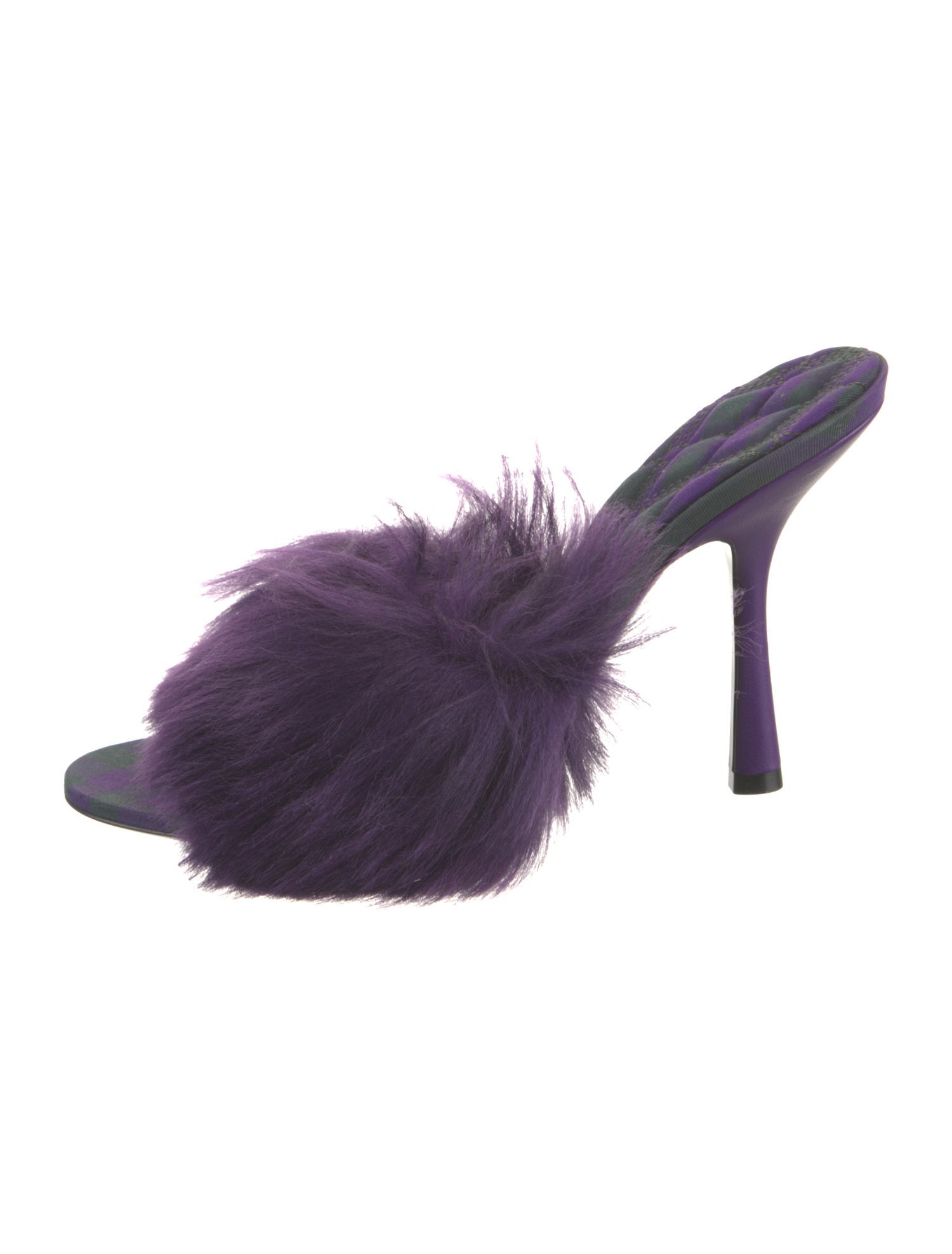 Burberry Faux Fur Slides