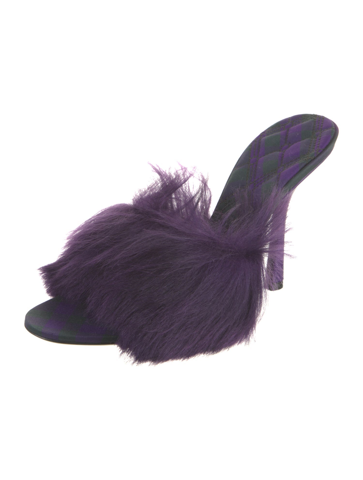 Burberry Faux Fur Slides