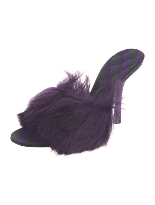 Burberry Faux Fur Slides