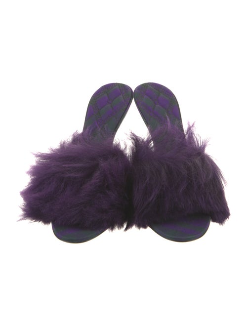 Burberry Faux Fur Slides