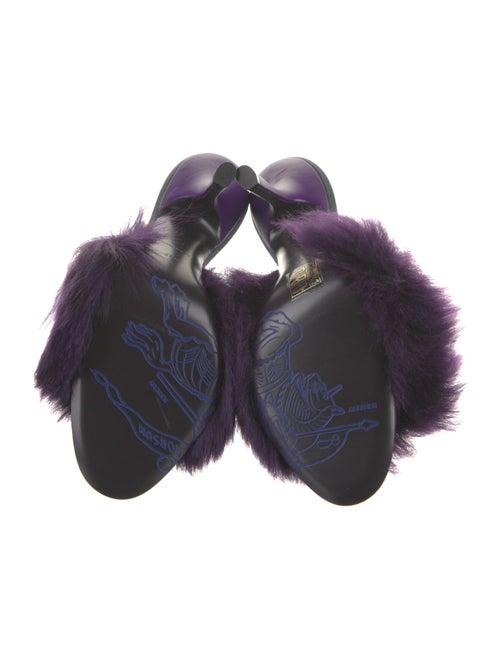 Burberry Faux Fur Slides