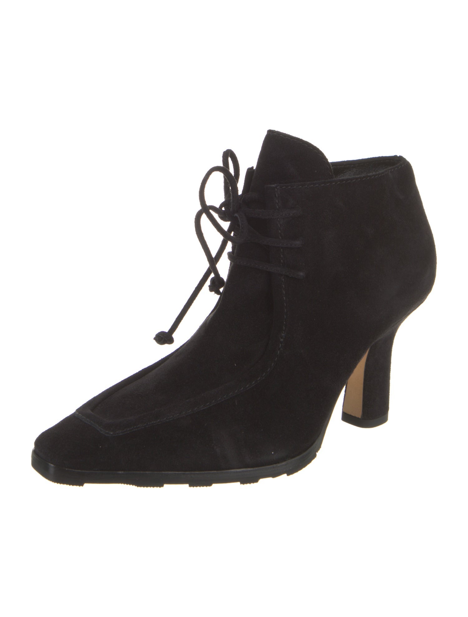 Burberry Suede Lace-Up Boots